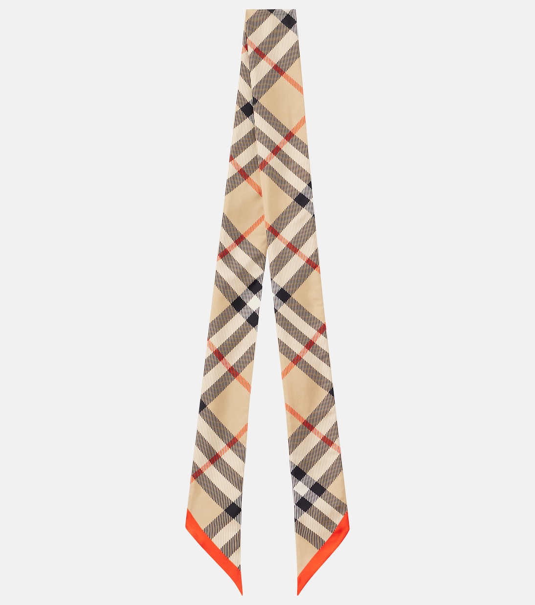 Burberry Check silk twill scarf | Burberry