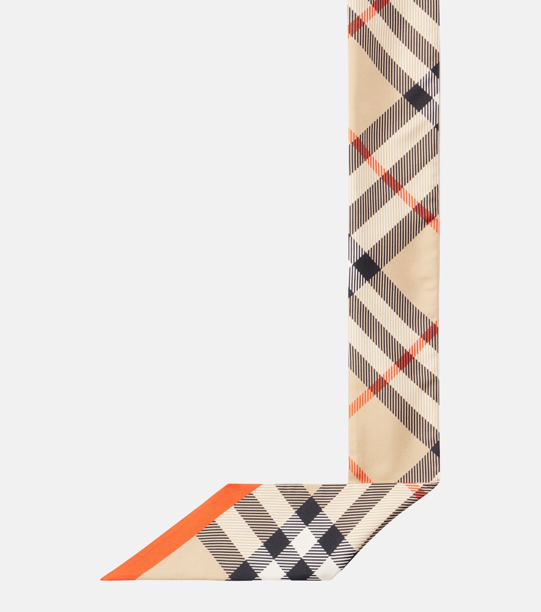 Burberry Check silk twill scarf | Burberry