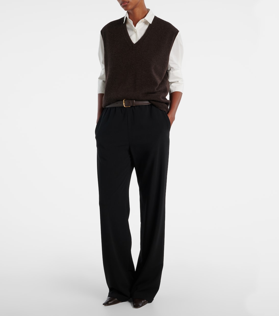 Levi cashmere sweater vest | The Row