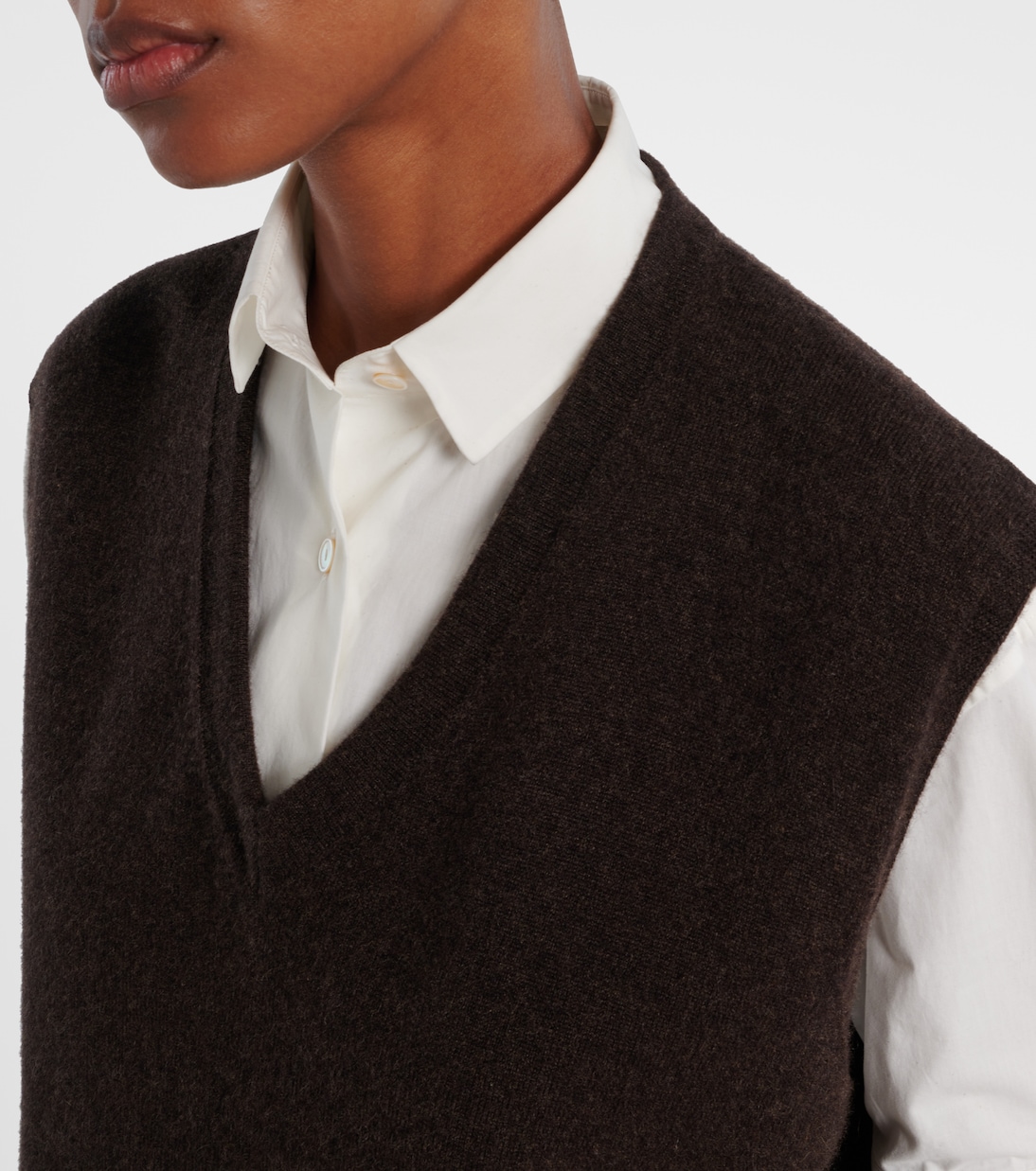 Levi cashmere sweater vest | The Row