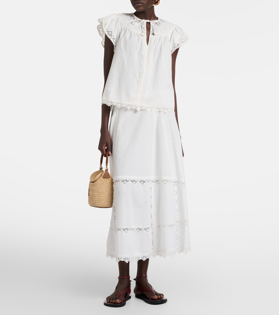 Besticktes Top Effie aus Baumwolle | Ulla Johnson