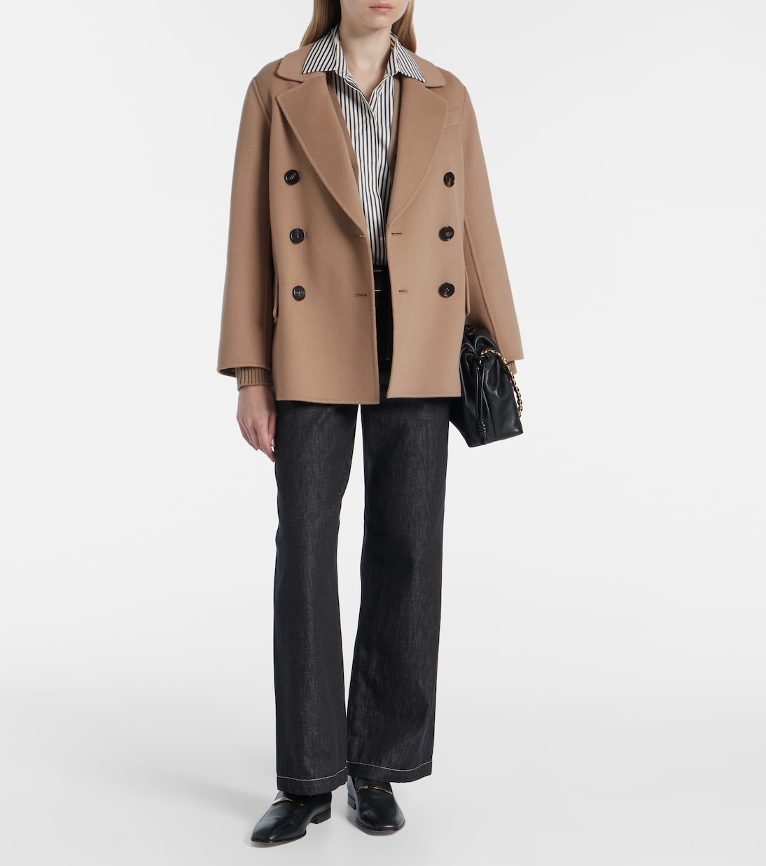 Lukas double-breasted virgin wool peacoat | 'S Max Mara