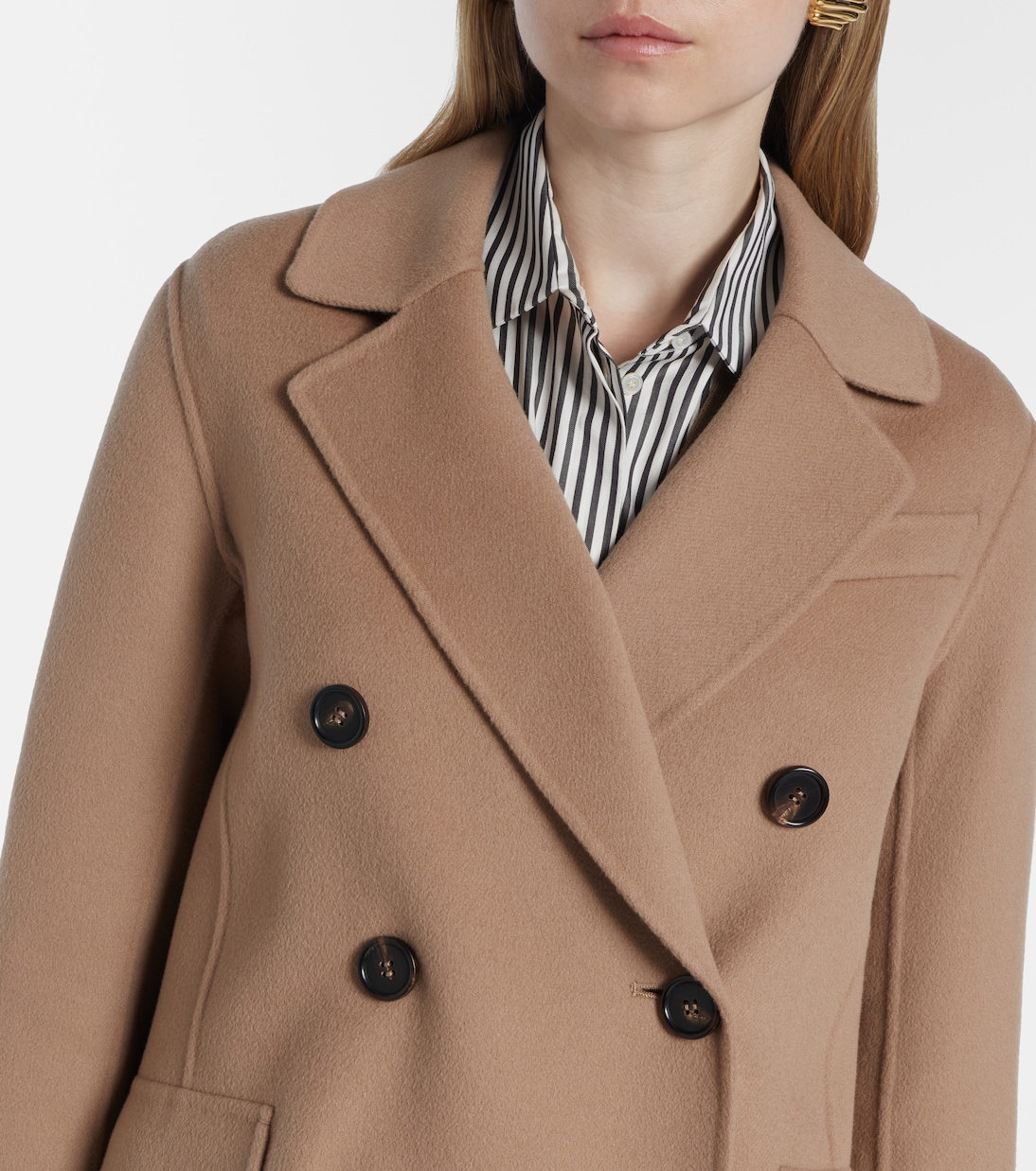 Lukas double-breasted virgin wool peacoat | 'S Max Mara