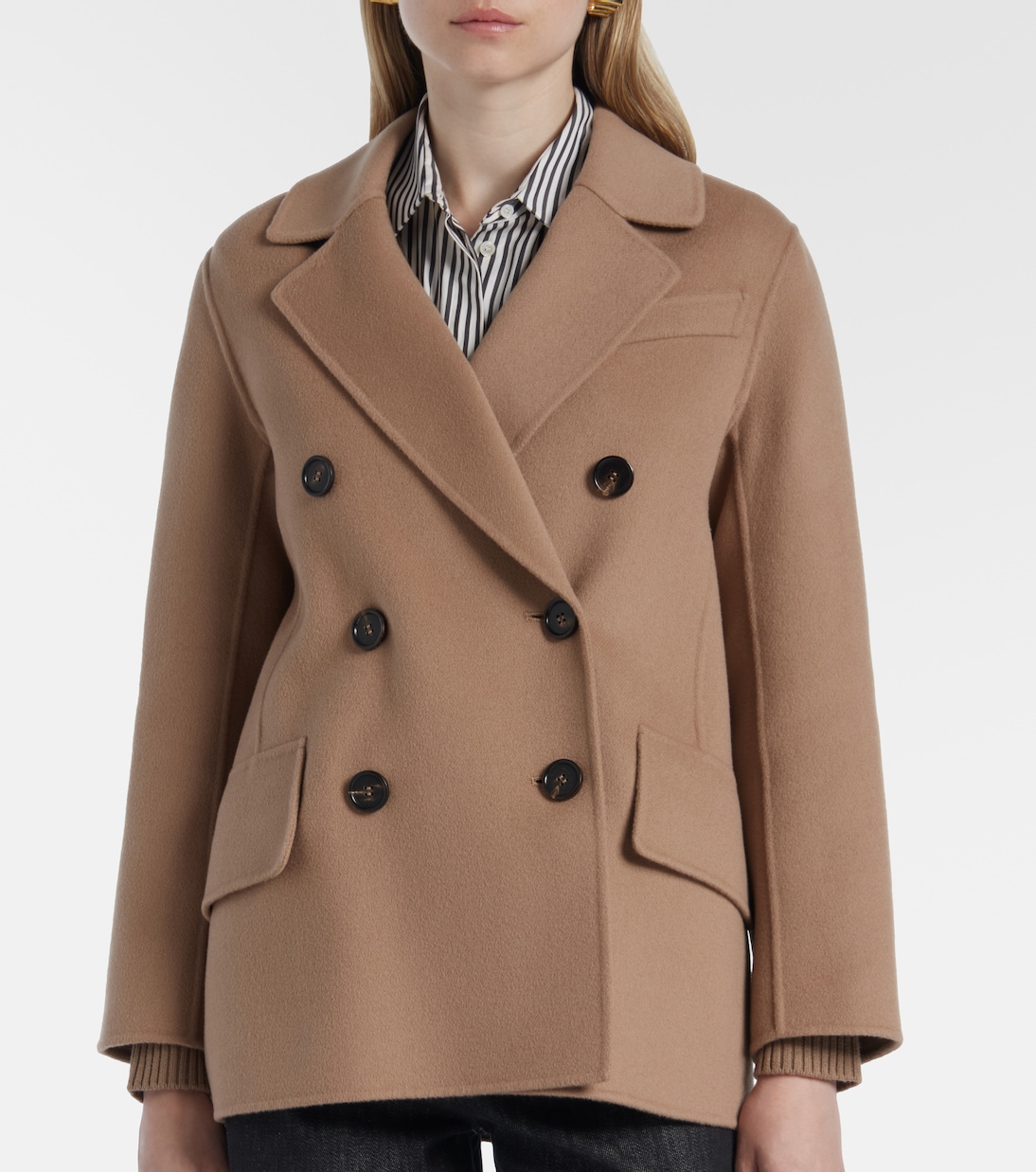 Lukas double-breasted virgin wool peacoat | 'S Max Mara