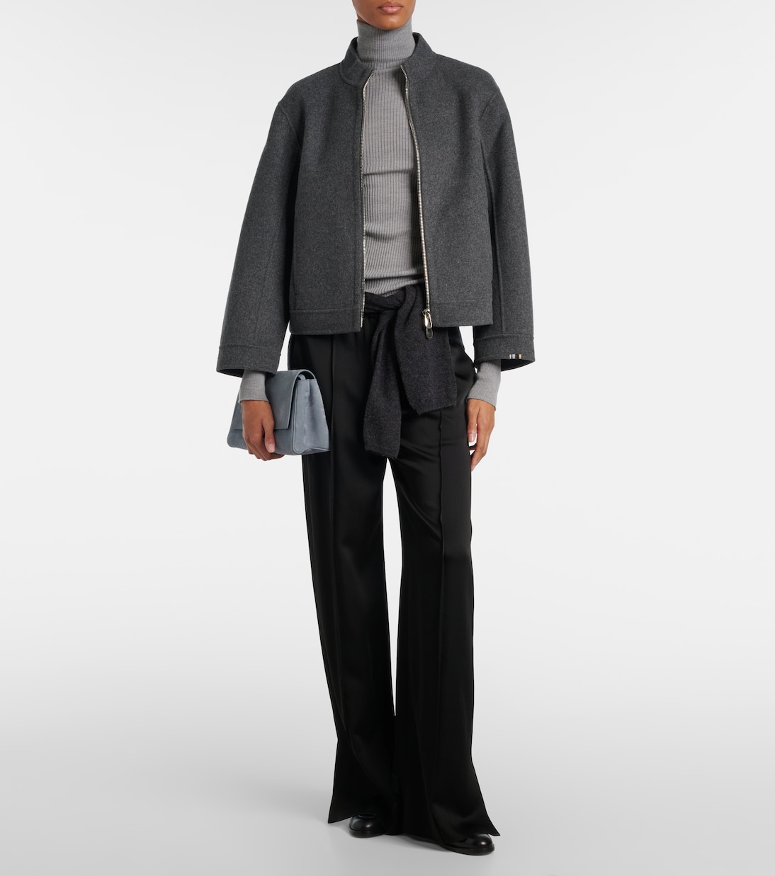 Motor wool and cashmere bomber jacket | Extreme Cashmere