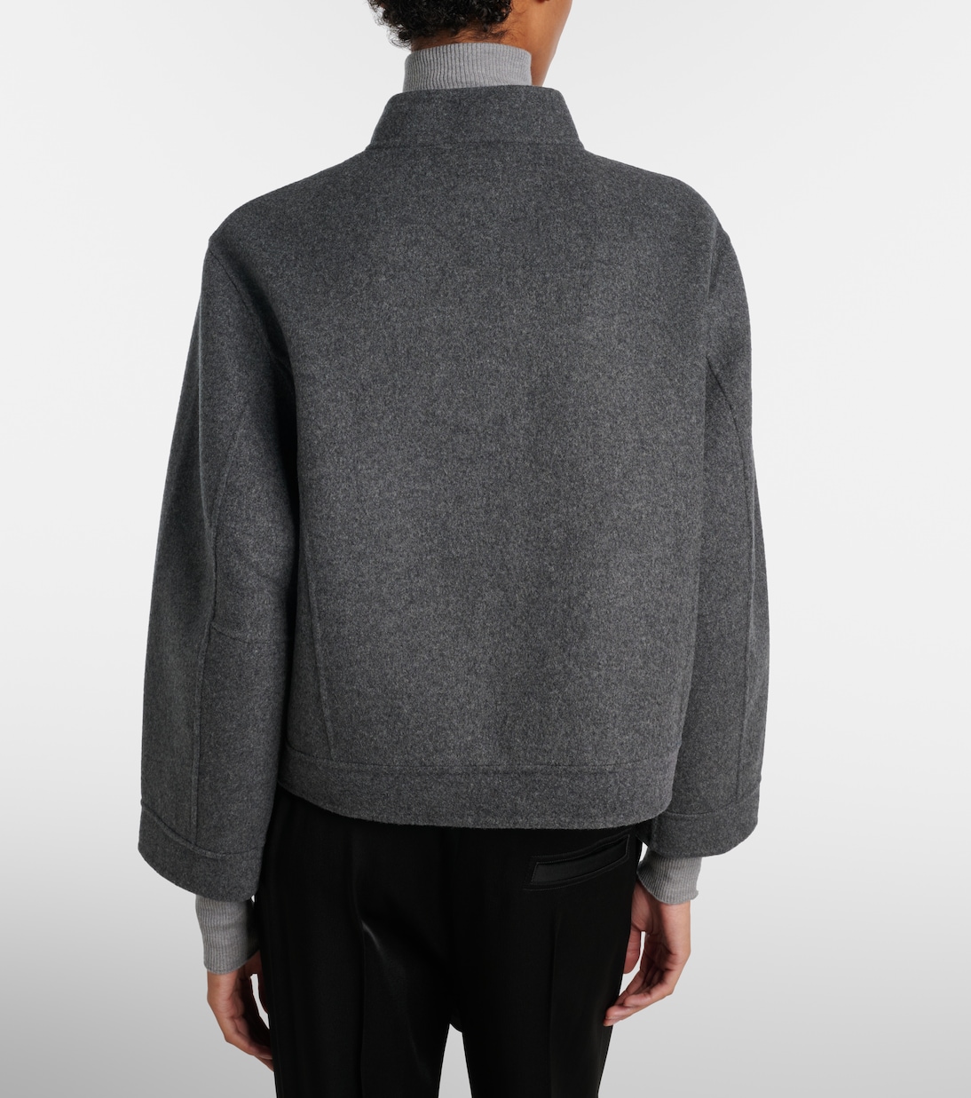 Motor wool and cashmere bomber jacket | Extreme Cashmere