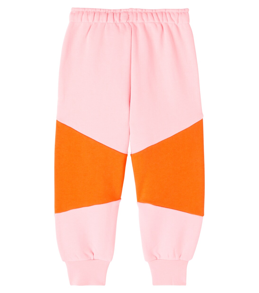 Colorblocked cotton jersey sweatpants  | Tinycottons