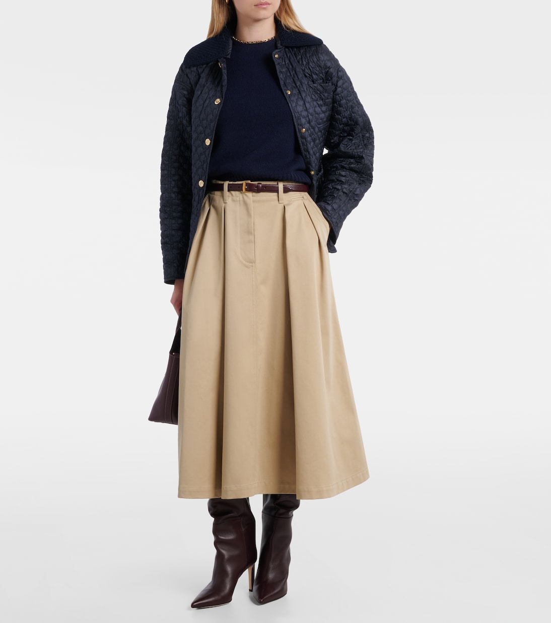 Cotton midi skirt | Moncler