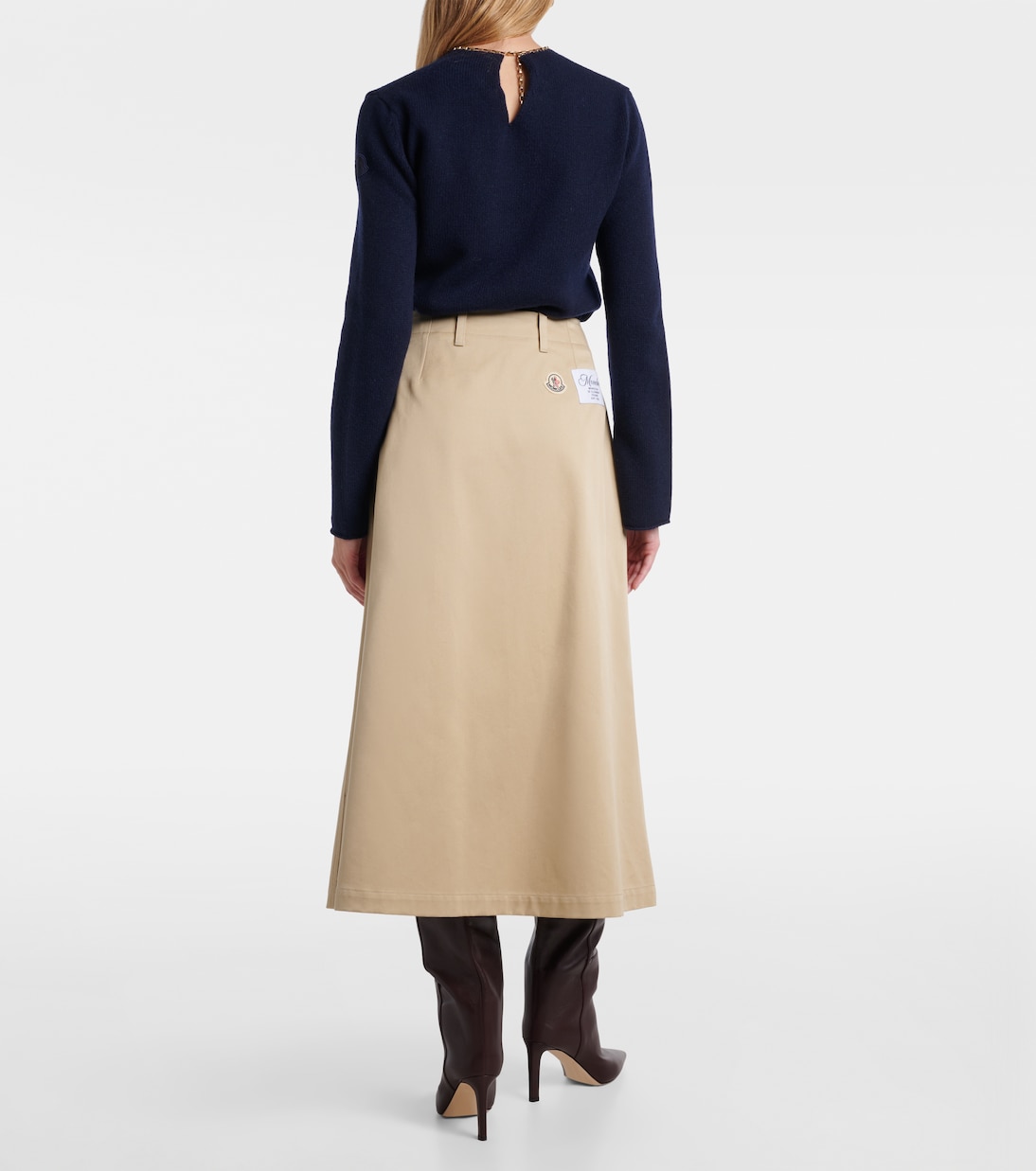Cotton midi skirt | Moncler