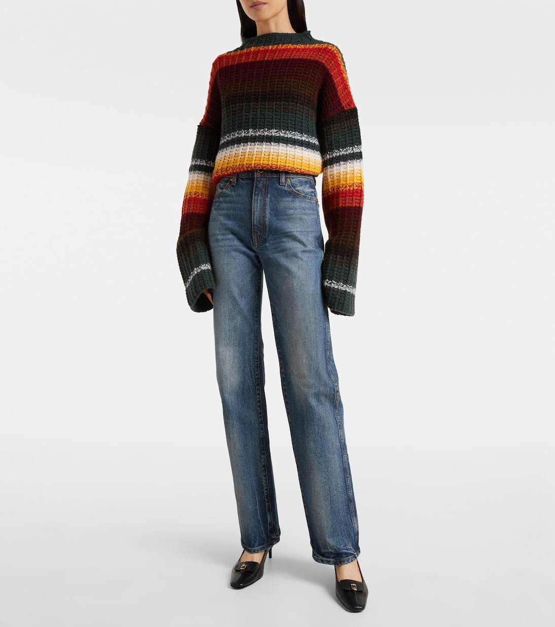 Danielle high-rise straight jeans | Khaite