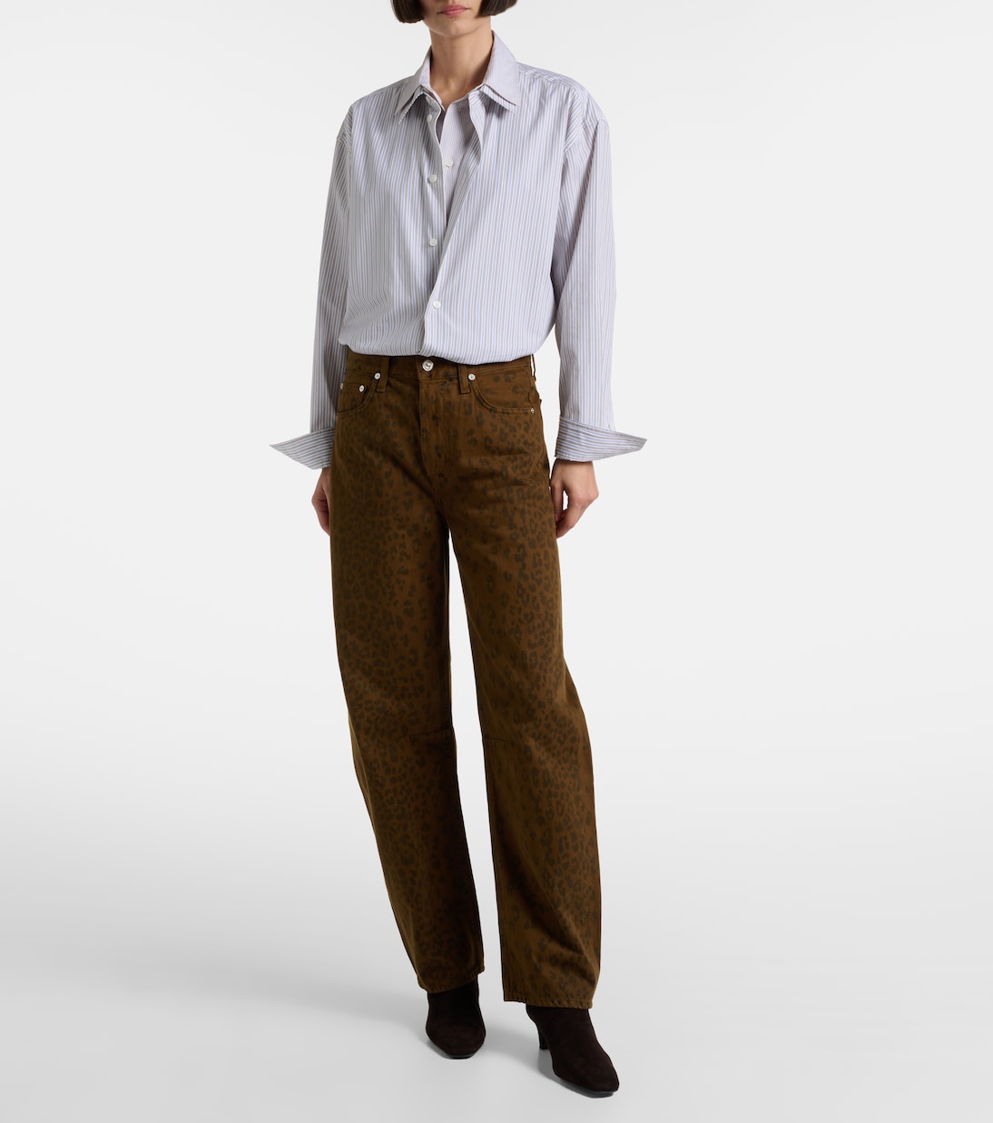 Miro leopard-print barrel-leg jeans | Citizens of Humanity