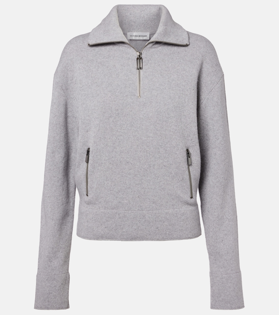 Wool and cashmere half-zip sweater | Victoria Beckham