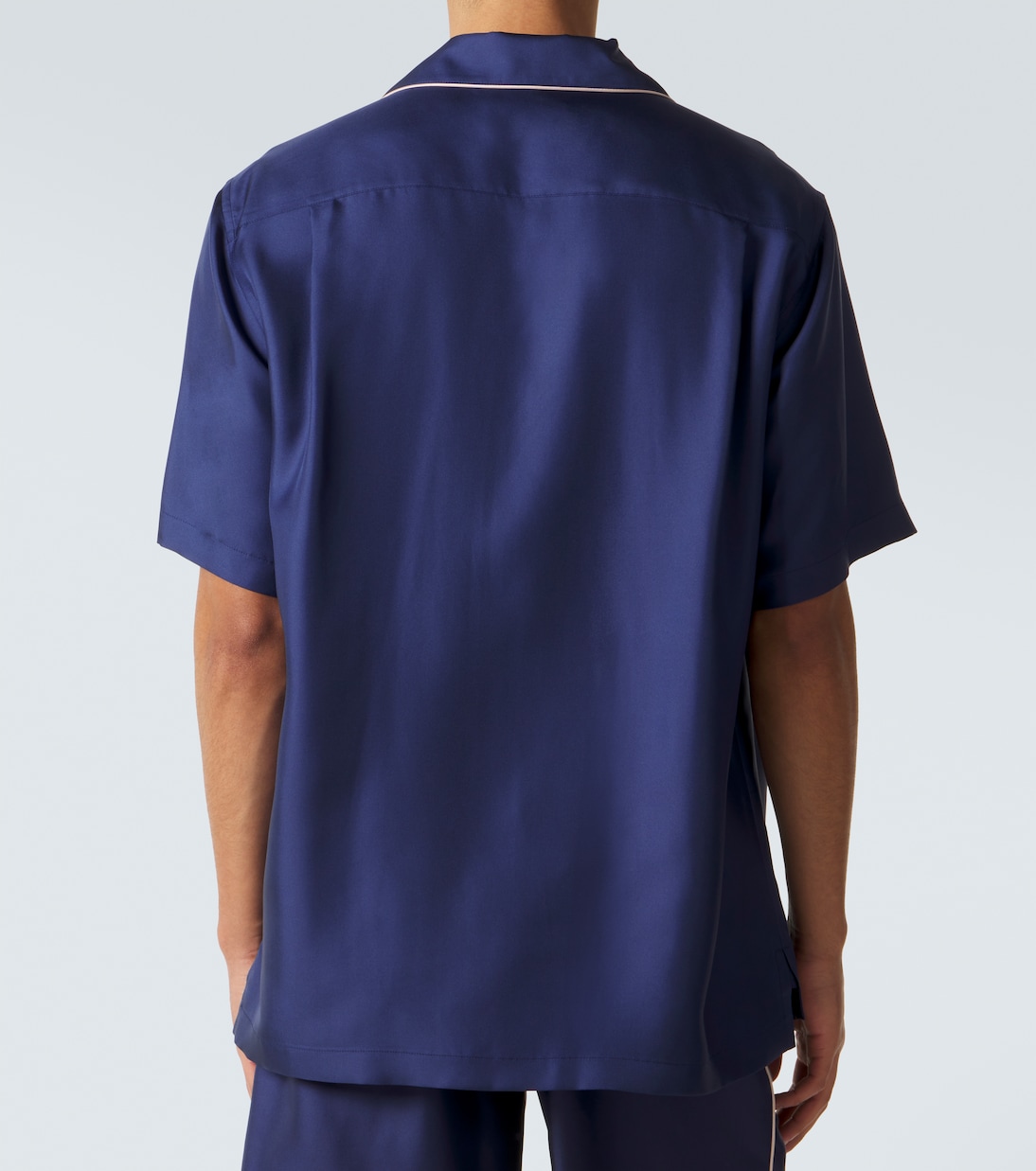 Logo silk satin bowling shirt | Dolce&Gabbana