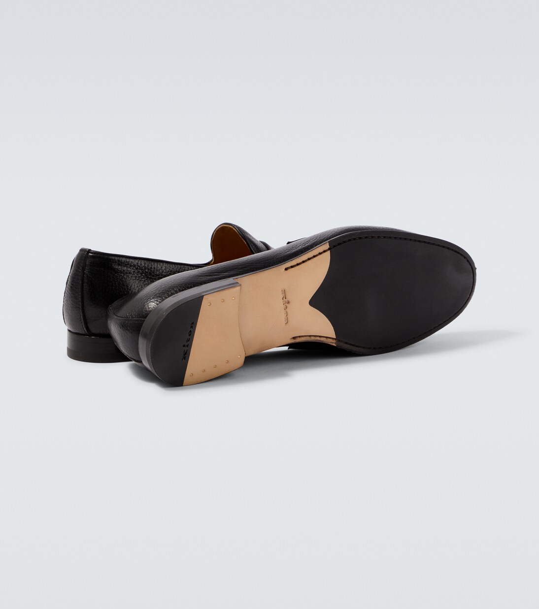 Leather penny loafers | Kiton
