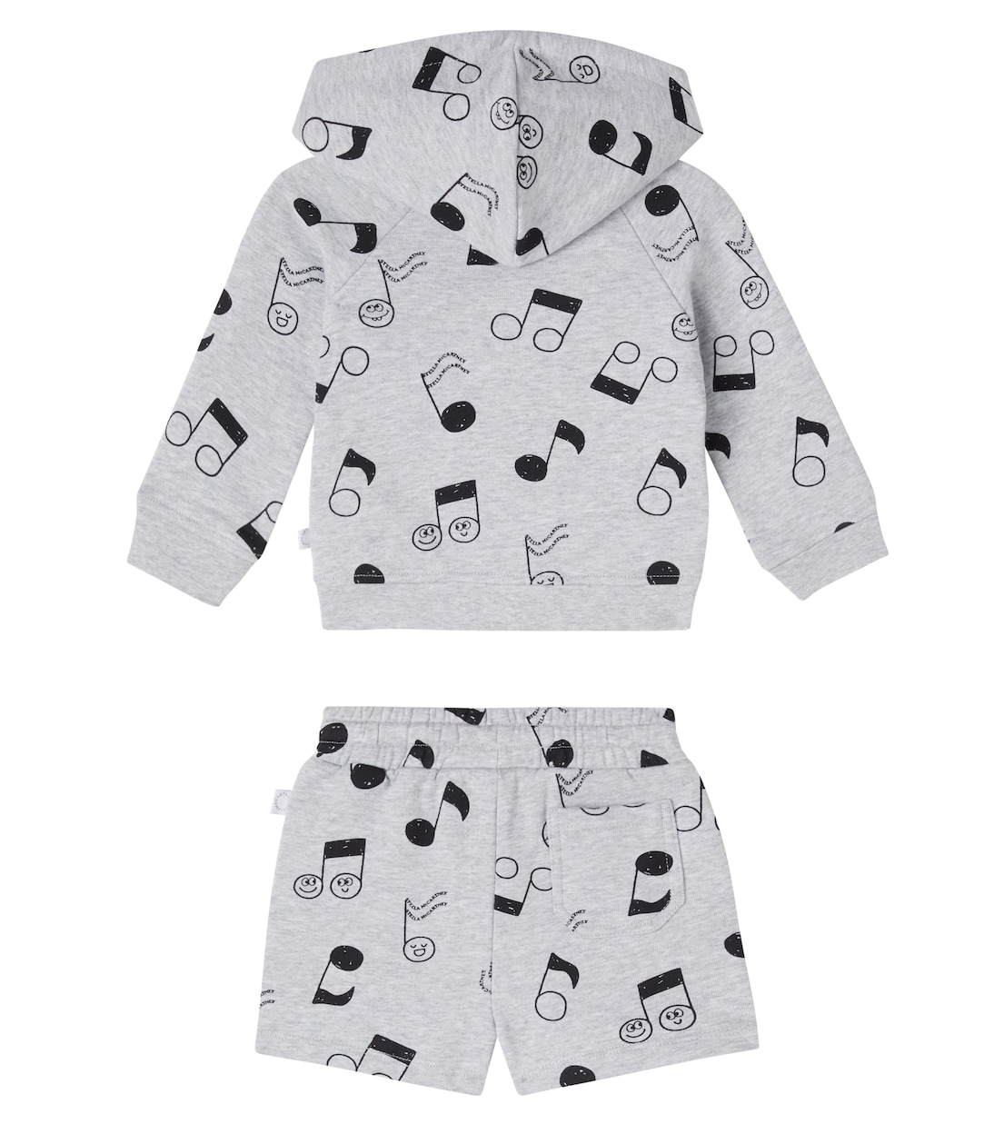 Baby cotton fleece hoodie and shorts set | Stella McCartney Kids