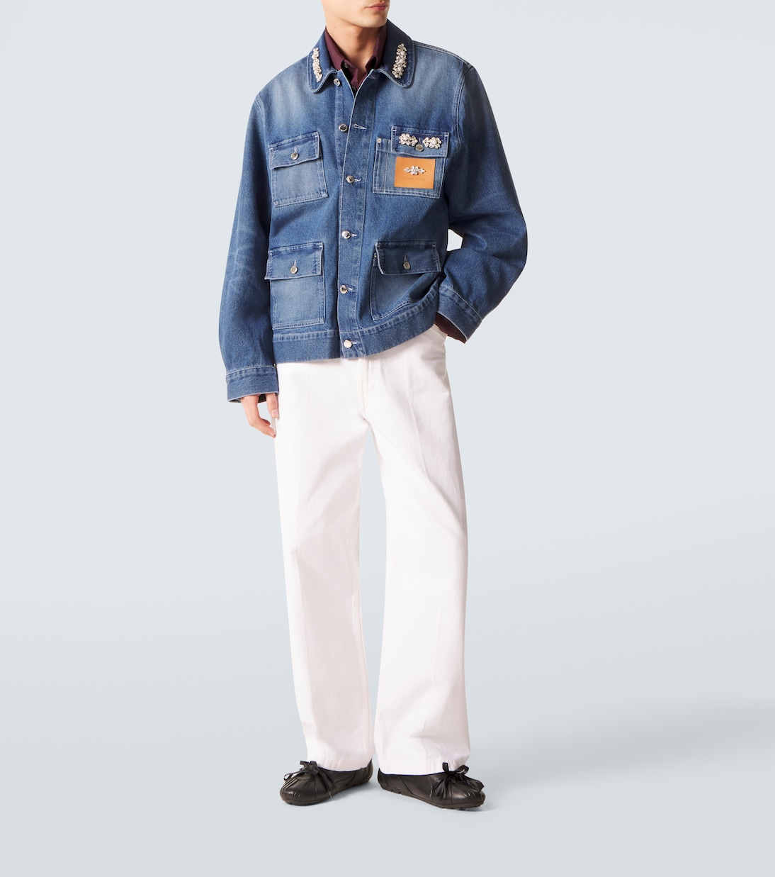 Veste en denim à ornements | Simone Rocha