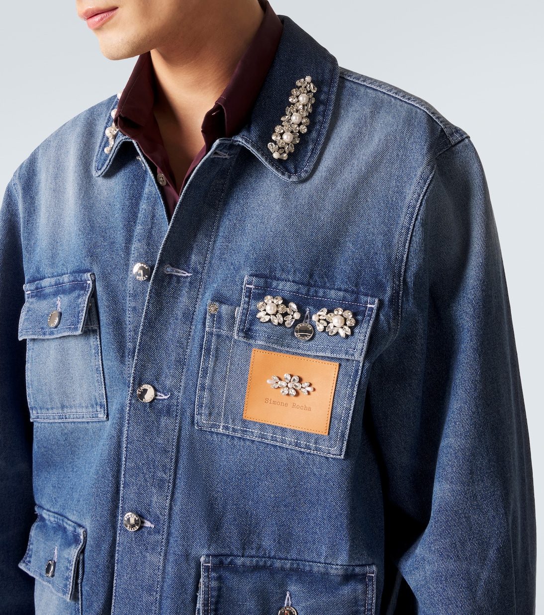 Veste en denim à ornements | Simone Rocha