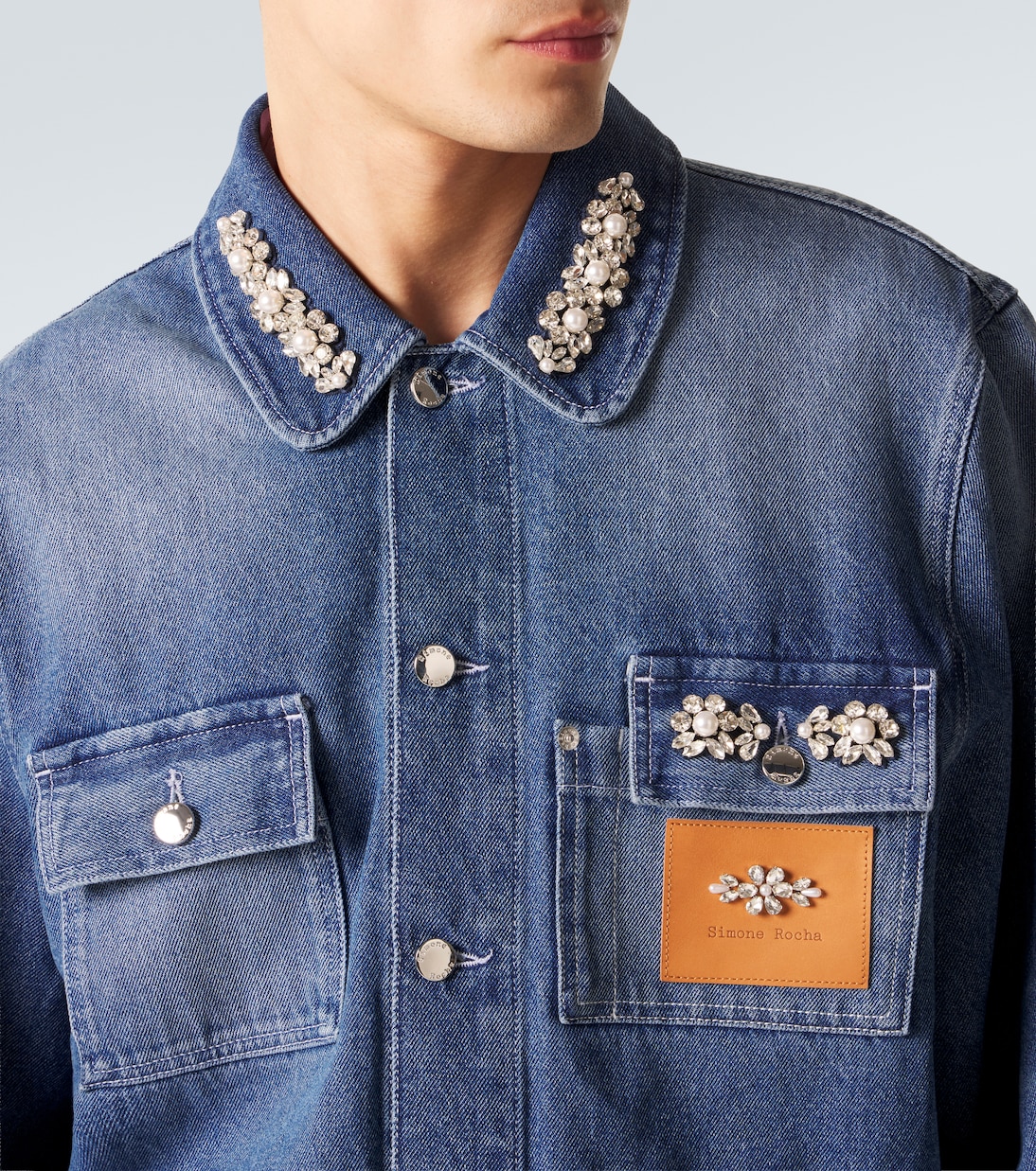 Veste en denim à ornements | Simone Rocha