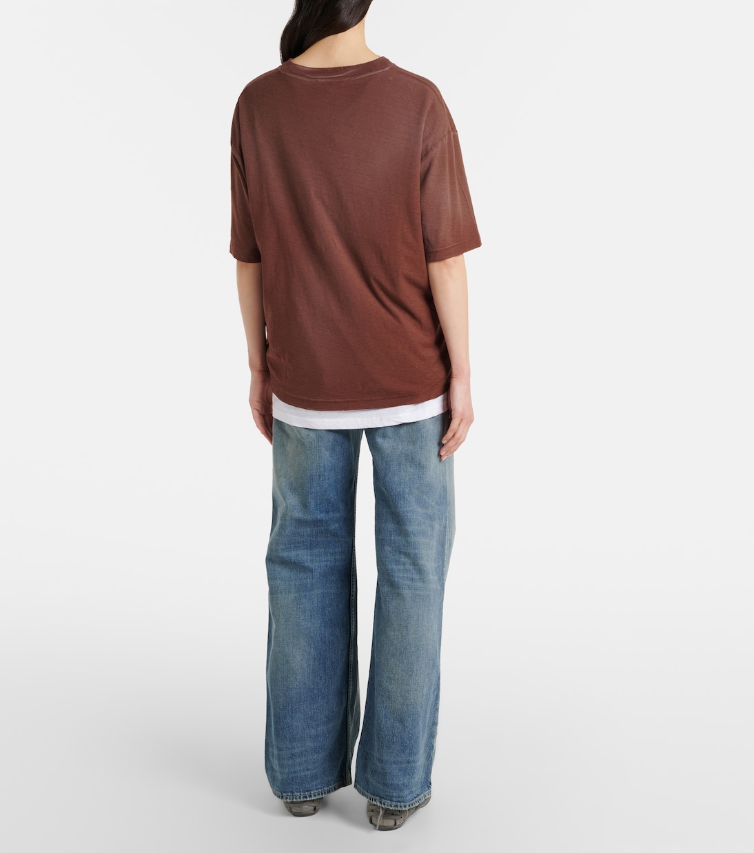 Jeans anchos 2021F con efecto desgastado | Acne Studios