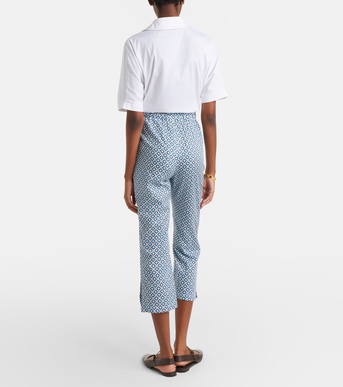 Facella printed cotton wide-leg jeans | Max Mara