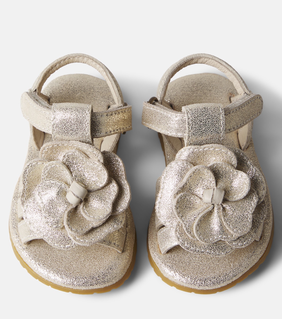 Sandalen Baby Jiles aus Metallic-Leder | Donsje