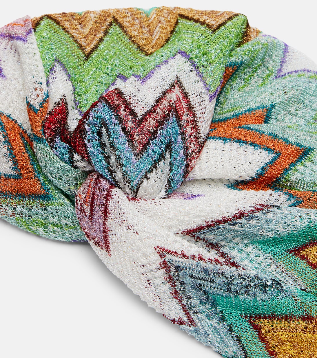 Haar-Accessoire aus Häkelstrick | Missoni