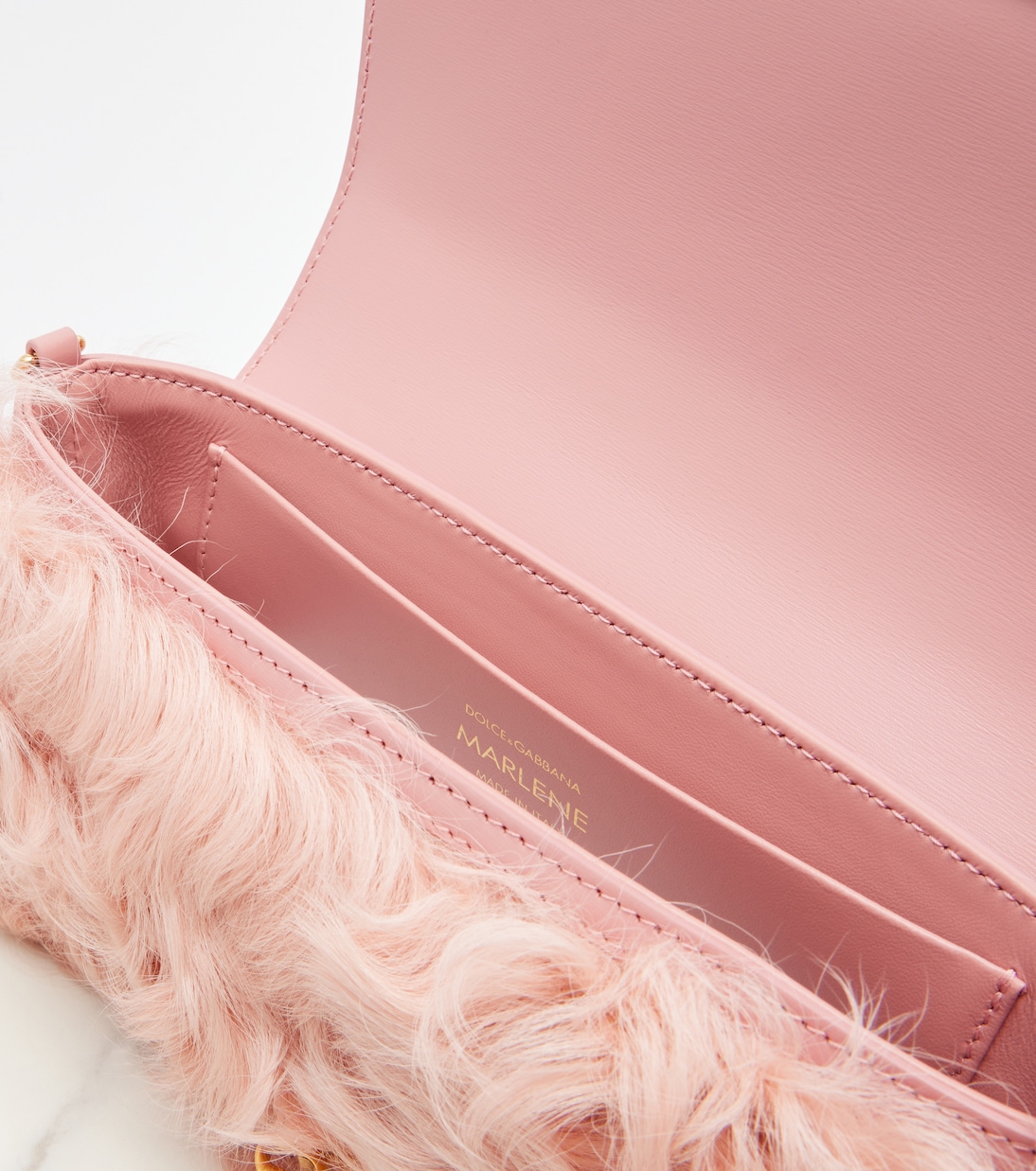 Marlene Small shearling shoulder bag | Dolce&Gabbana