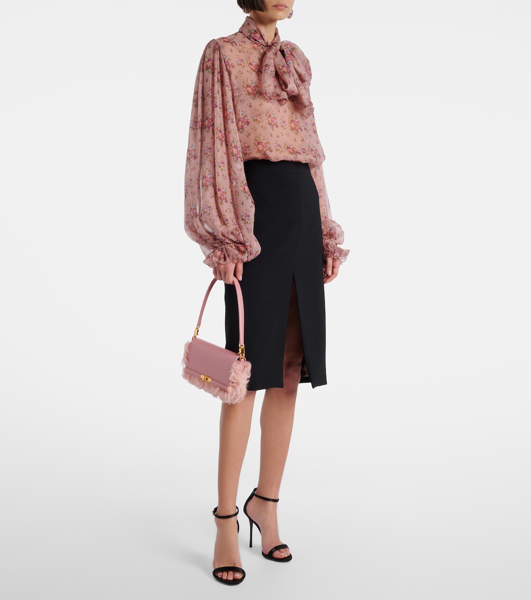 Marlene Small shearling shoulder bag | Dolce&Gabbana