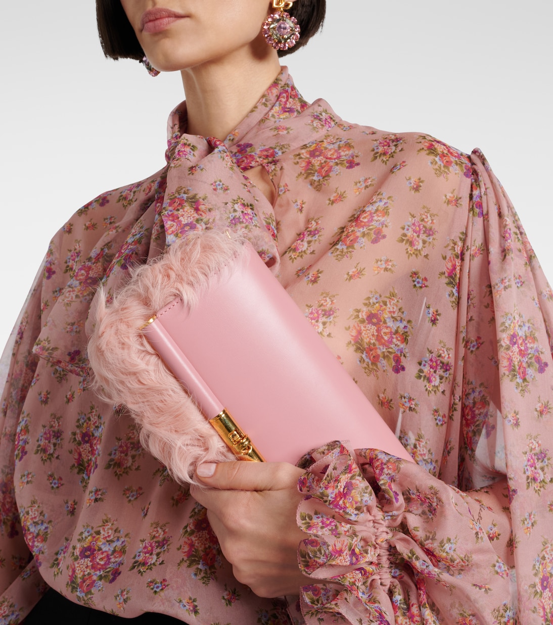 Marlene Small shearling shoulder bag | Dolce&Gabbana