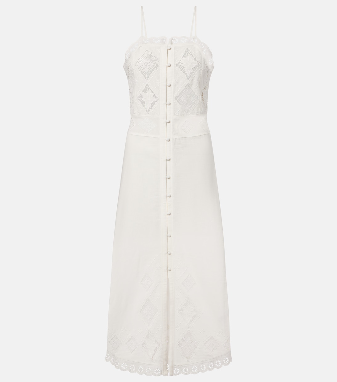 Nelsane cotton and linen midi dress | Isabel Marant