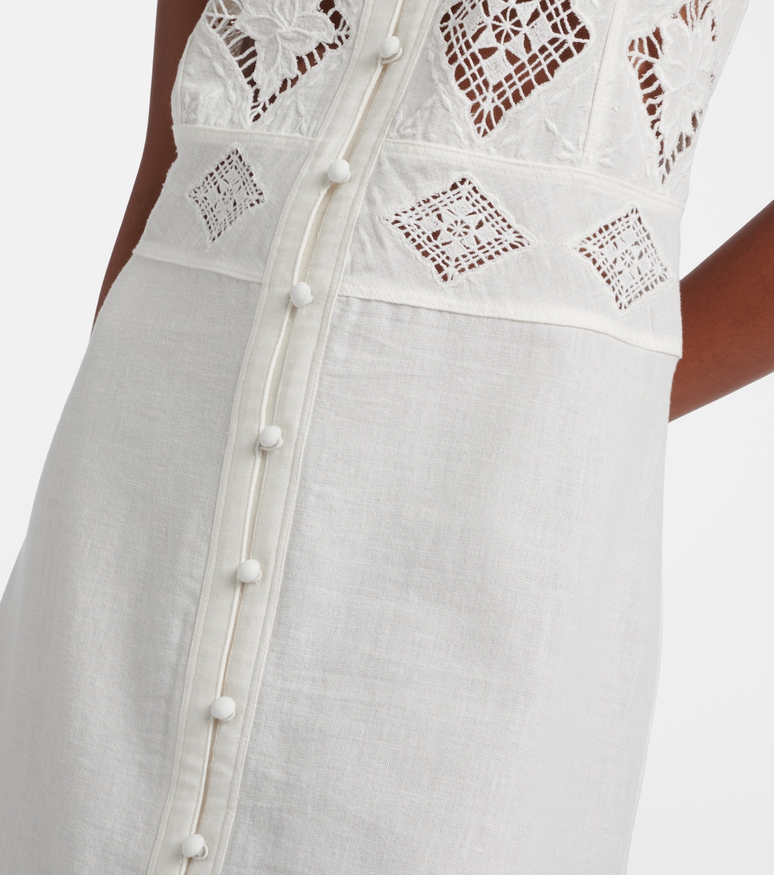 Nelsane cotton and linen midi dress | Isabel Marant