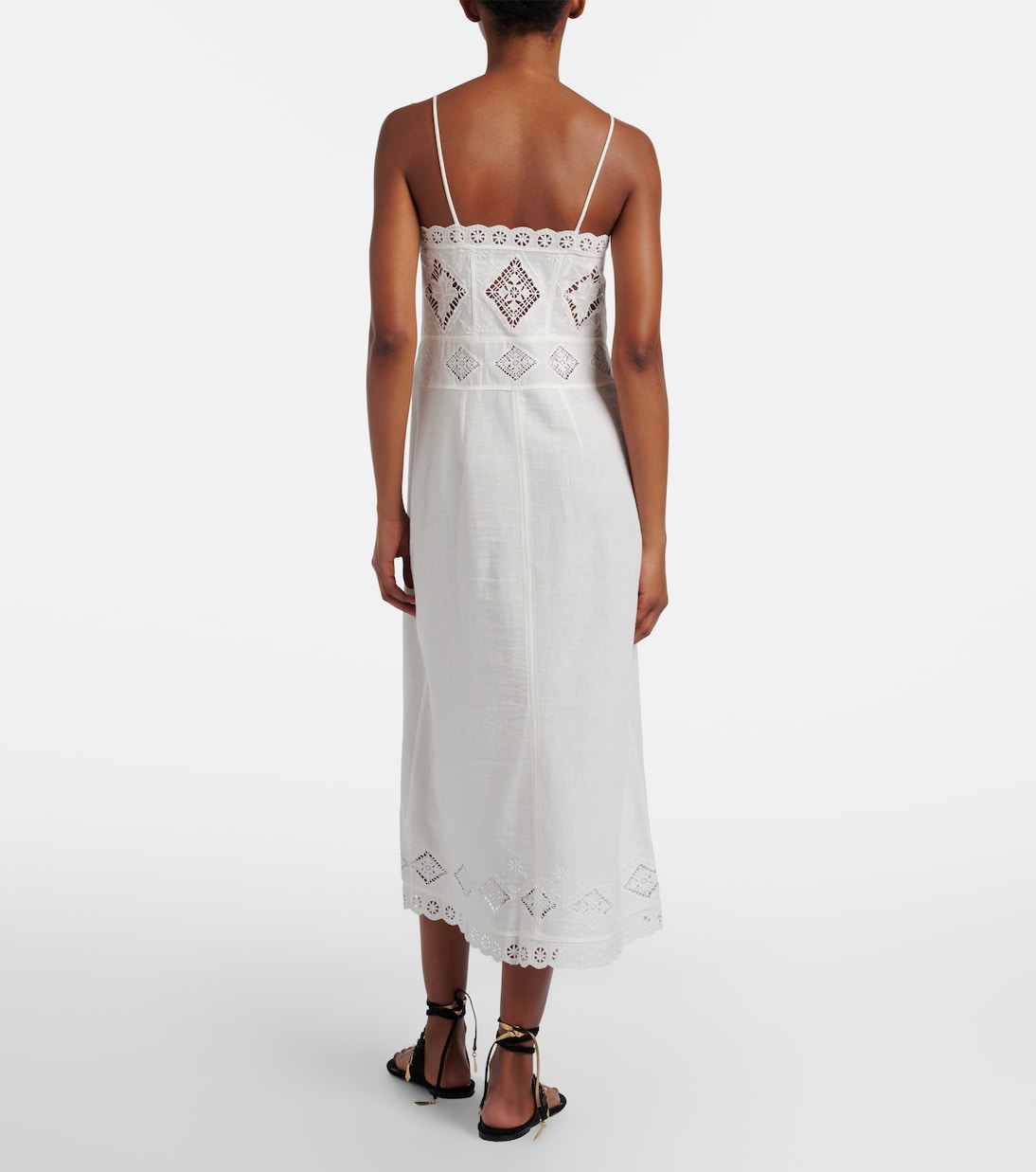 Nelsane cotton and linen midi dress | Isabel Marant