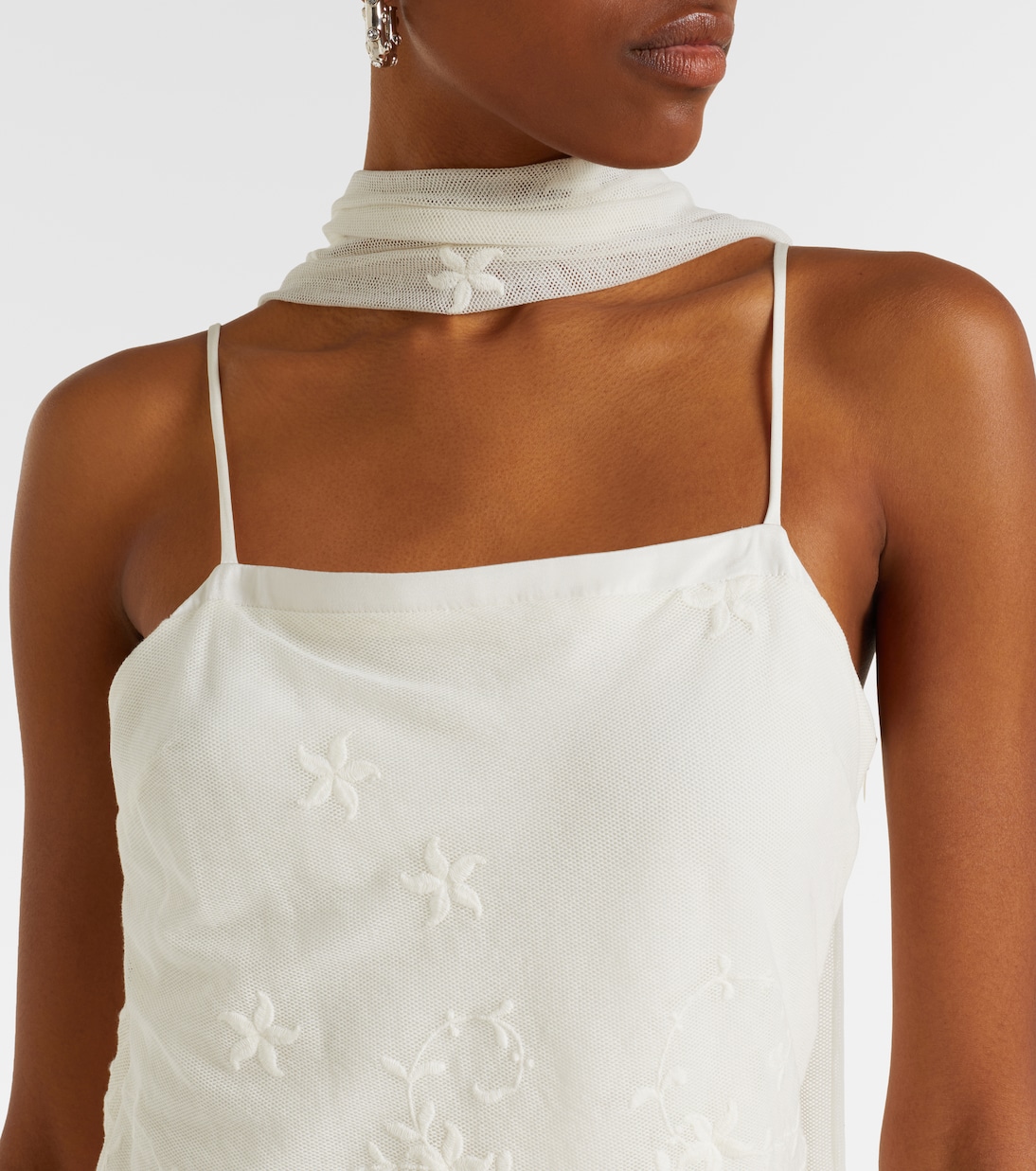 Maxikleid Cove aus Satin mit Tüll | Posse