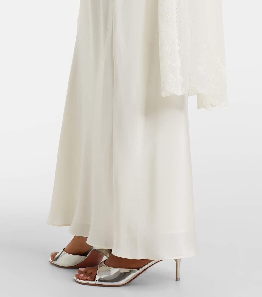 Maxikleid Cove aus Satin mit Tüll | Posse