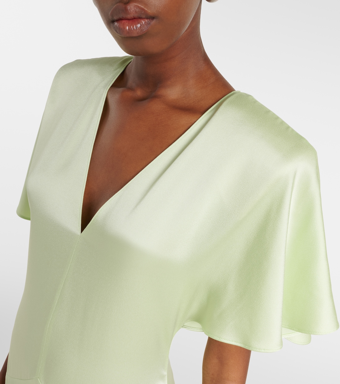 Envers satin midi dress | Stella McCartney