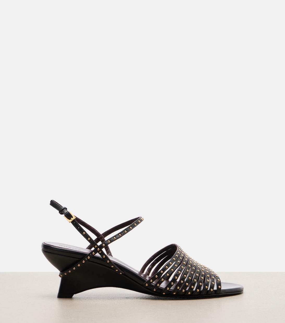 Drew studded leather wedge sandals | Khaite