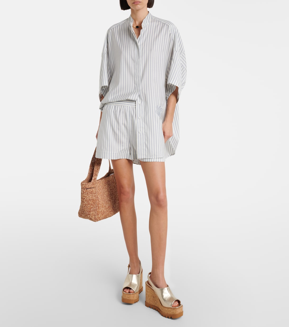 Shorts aus Seide und Wolle | Stella McCartney