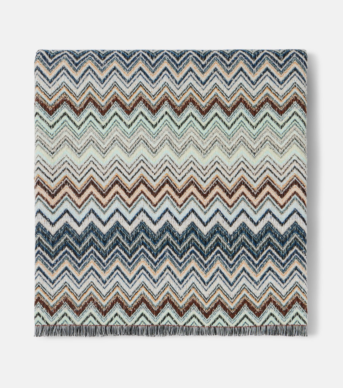 Forest cotton, wool and cashmere-blend throw | Missoni