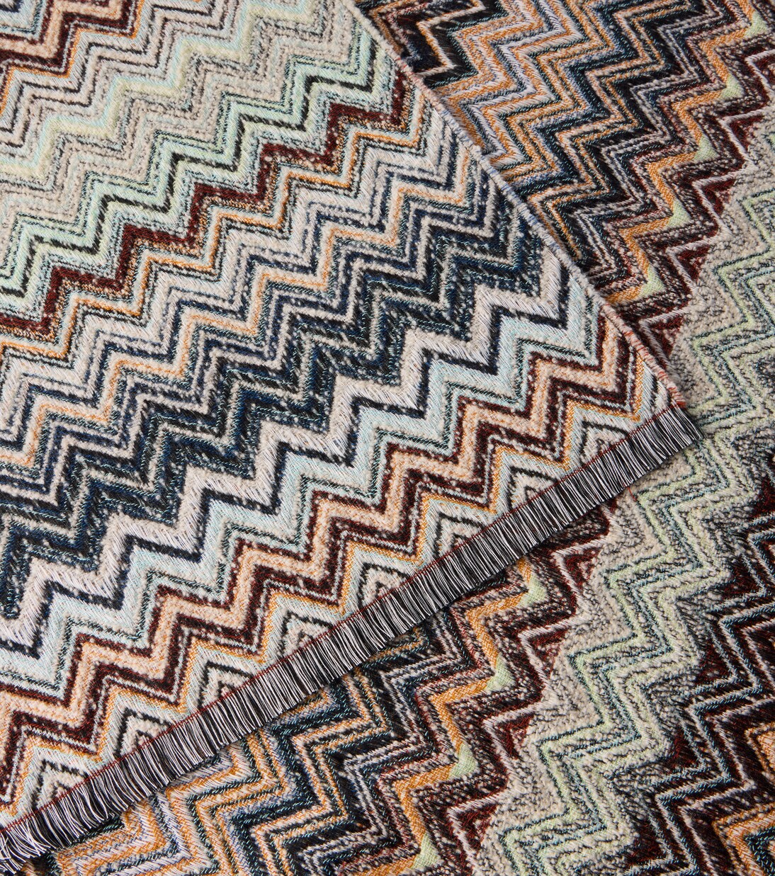 Forest cotton, wool and cashmere-blend throw | Missoni