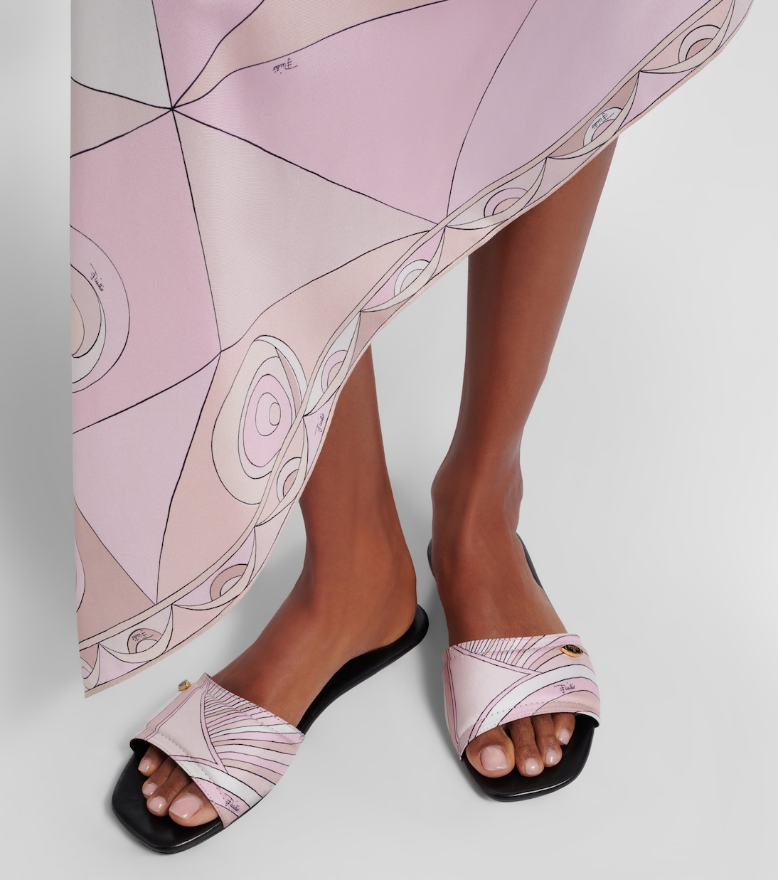 Yummy Iride twill slides | Pucci