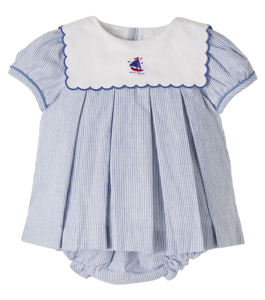 Baby striped dress and bloomers set | Pepa London
