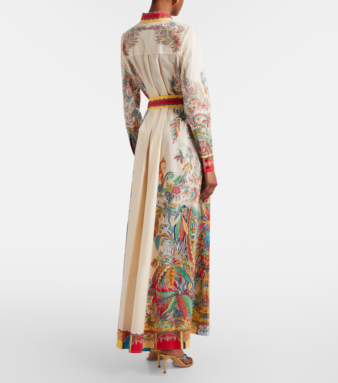 Paisley belted cotton shirt dress | Etro