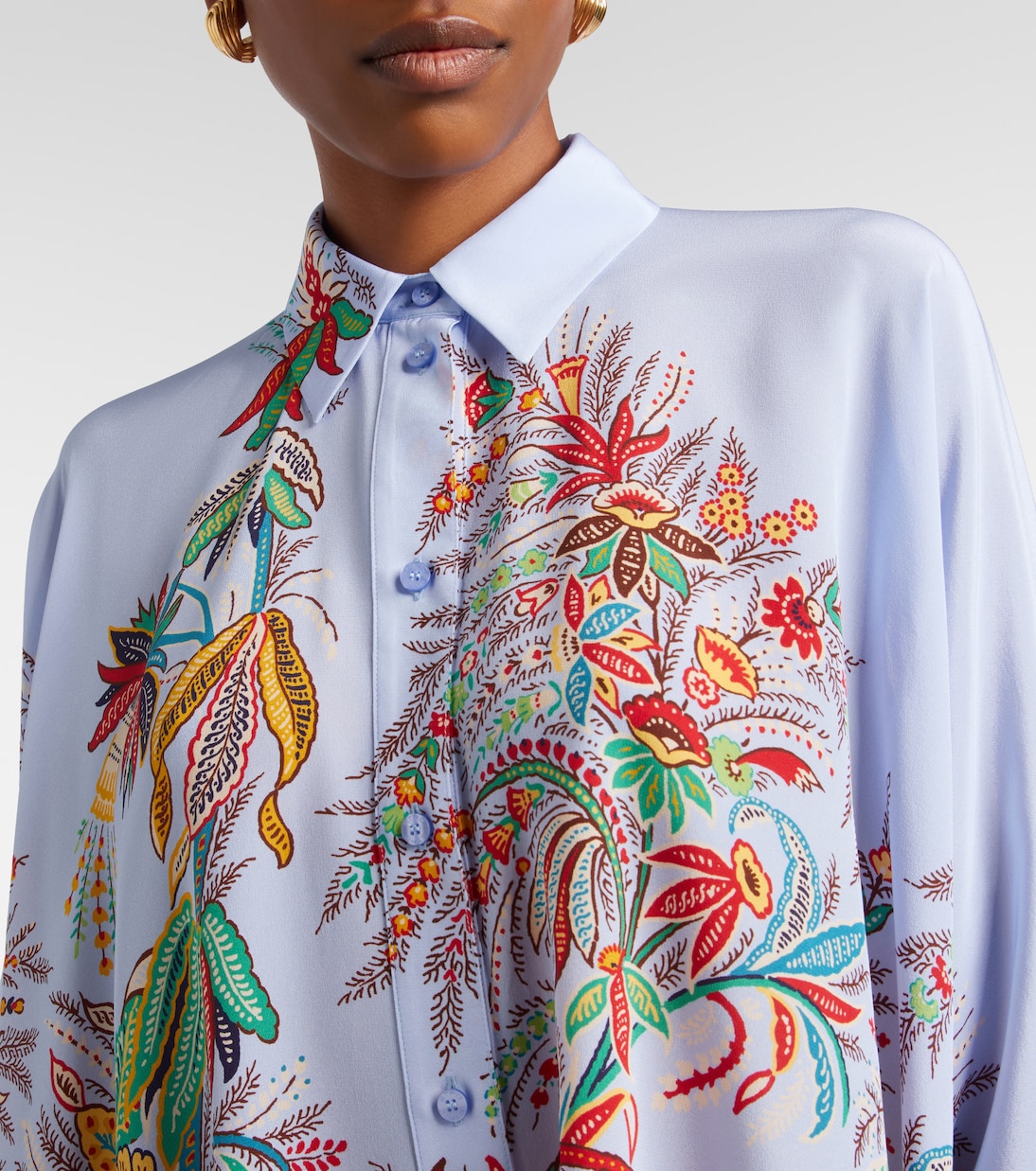 Floral silk blouse | Etro