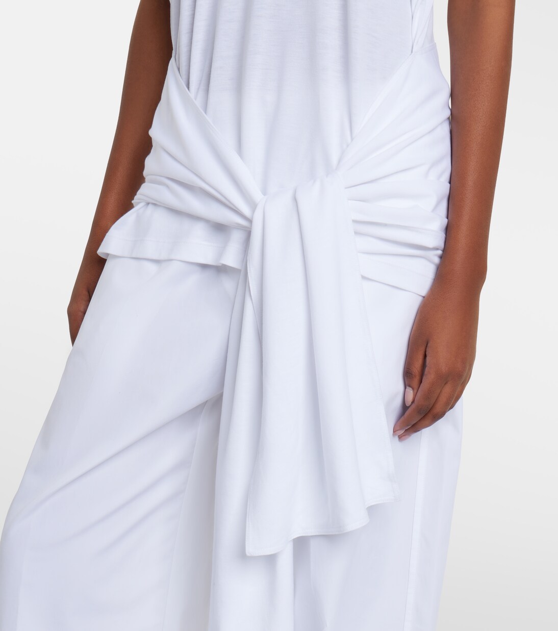 Tie-waist jersey top | Toteme