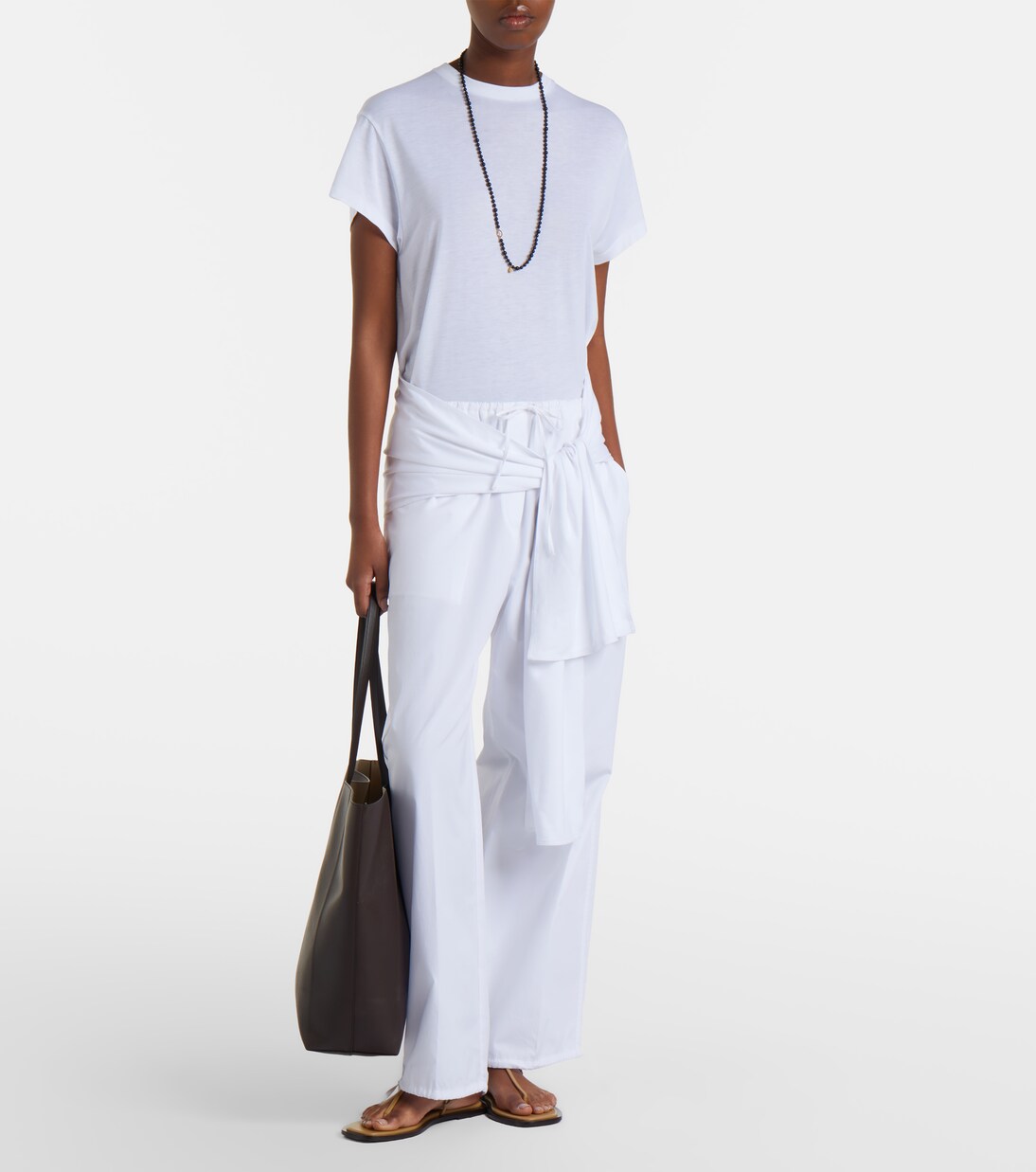 Tie-waist jersey top | Toteme