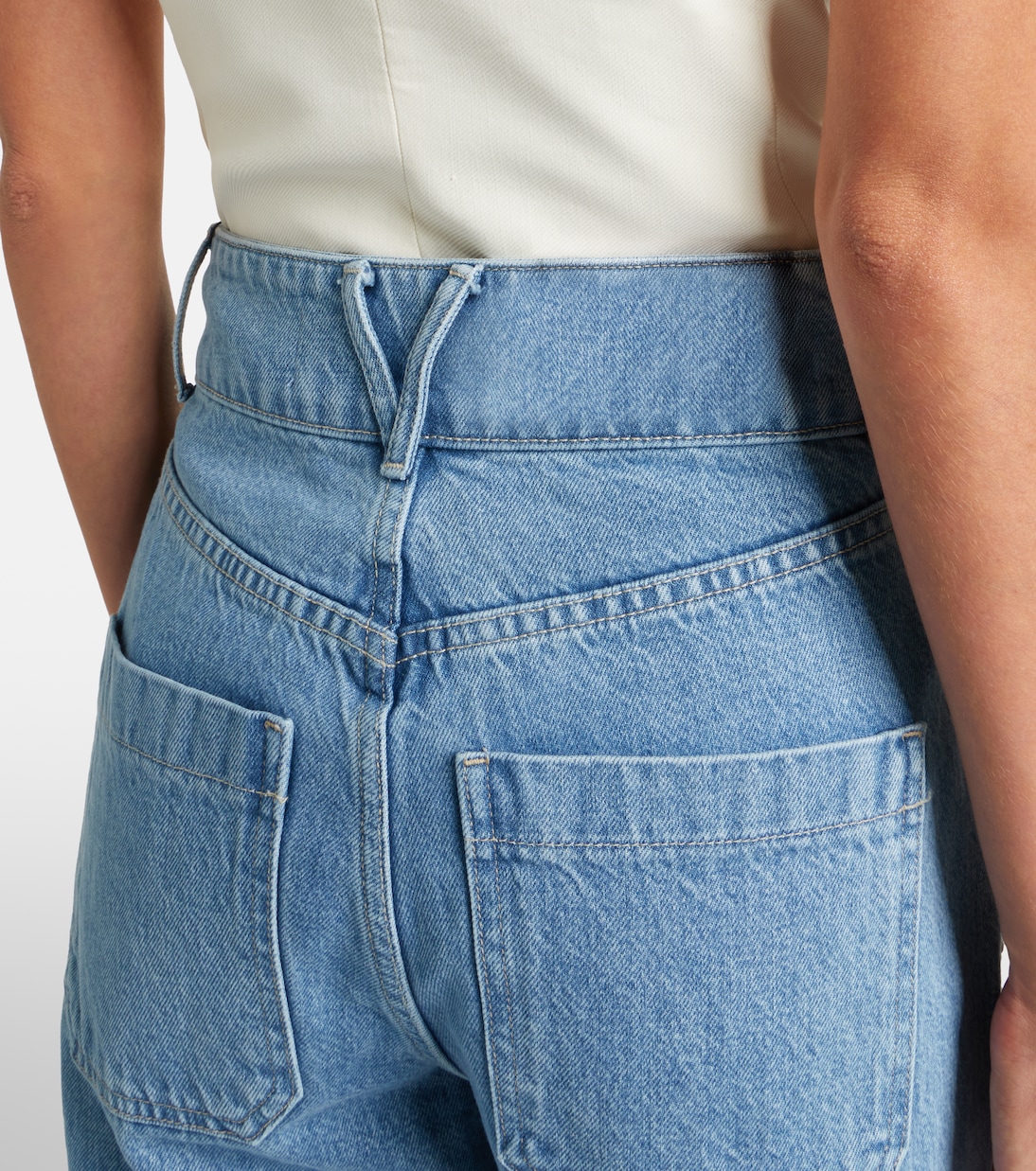 Taylor high-rise wide-leg jeans | Veronica Beard