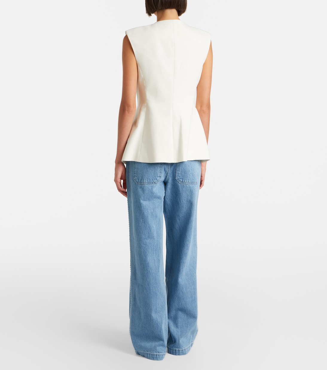 Taylor high-rise wide-leg jeans | Veronica Beard