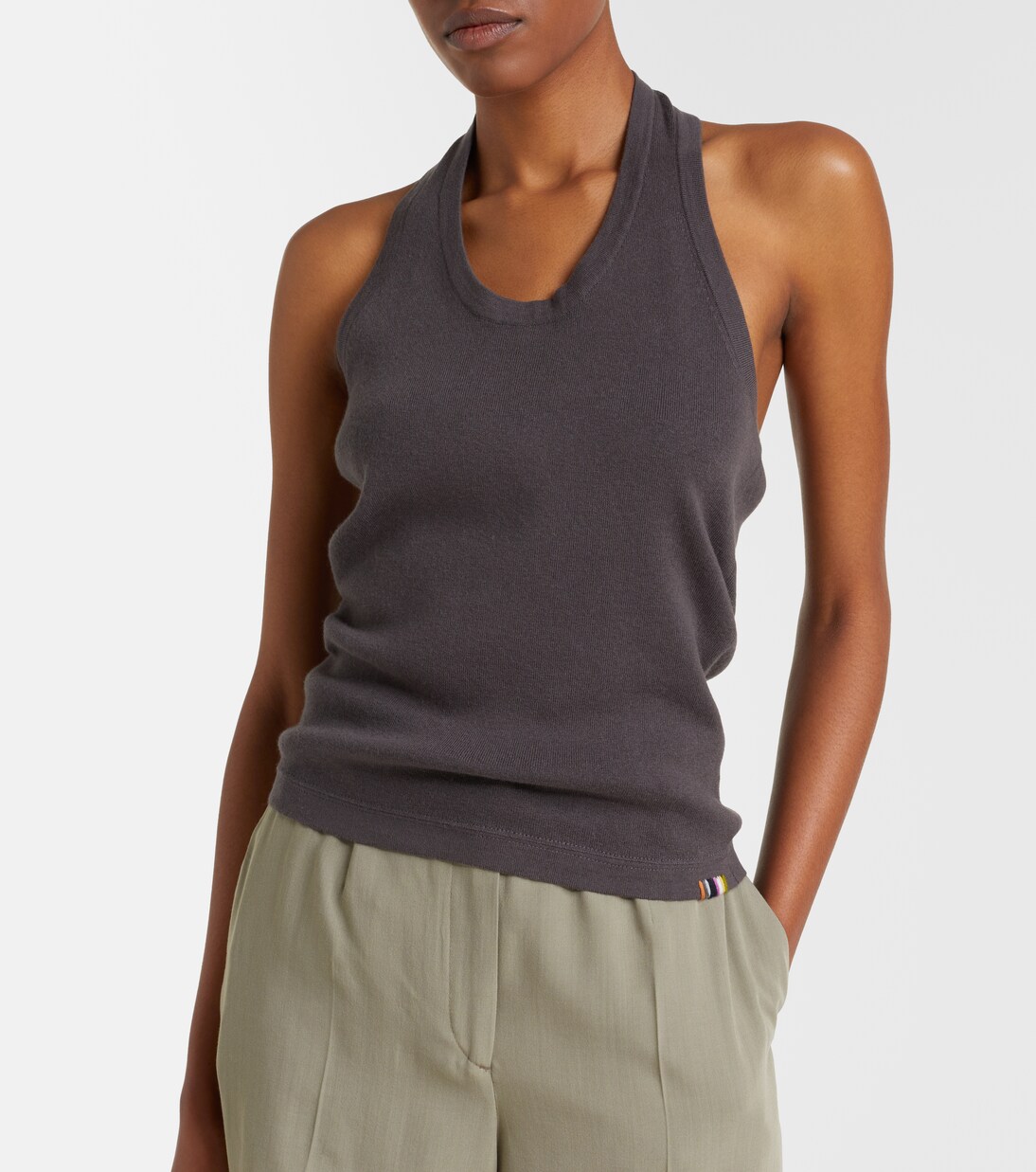 N°409 Jerry cotton and cashmere tank top | Extreme Cashmere