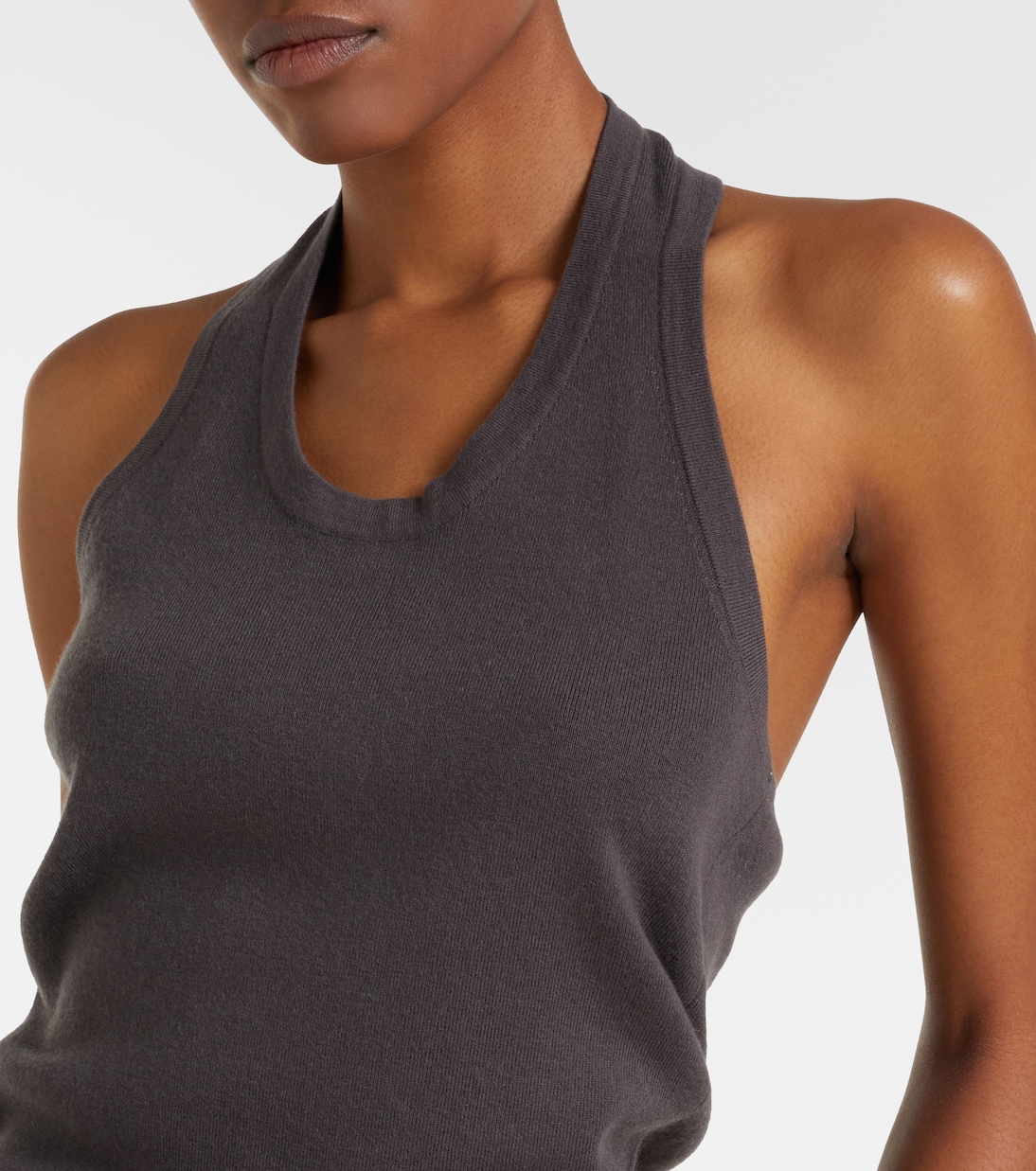 N°409 Jerry cotton and cashmere tank top | Extreme Cashmere