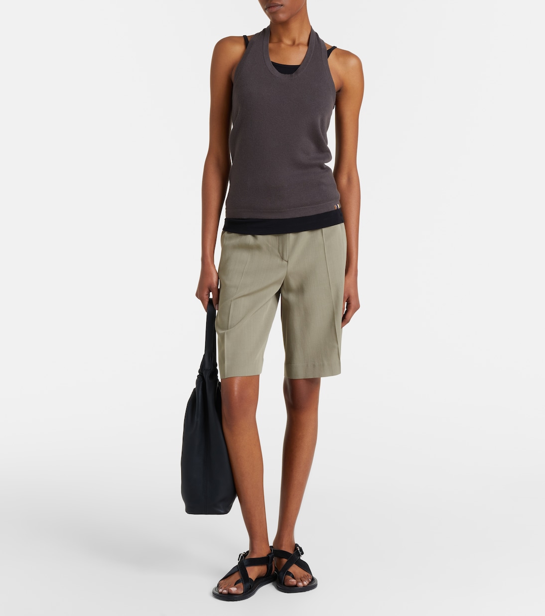 N°409 Jerry cotton and cashmere tank top | Extreme Cashmere